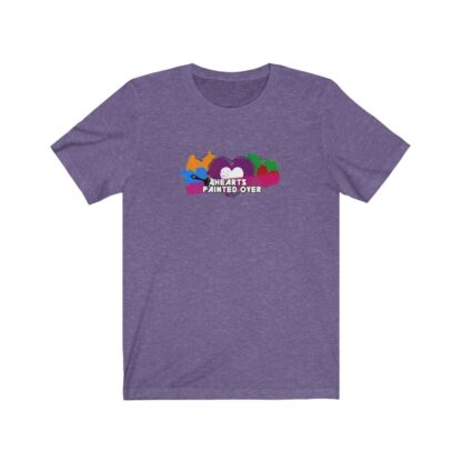Hearts Painted Over Short Sleeve Tee