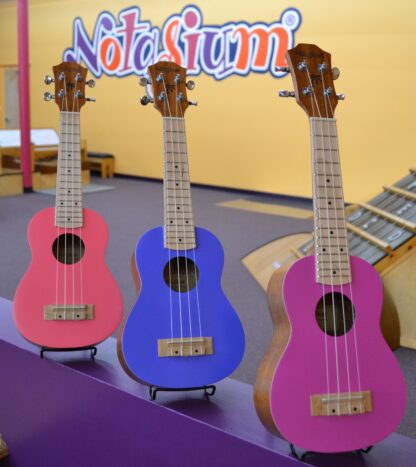 Soprano kids ukulele in fun colors
